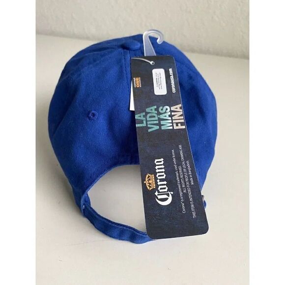 Corona Extra Hat Cap Blue Embroidered Adjustable Strapback Beer Mexico Men's NEW - Picture 6 of 9